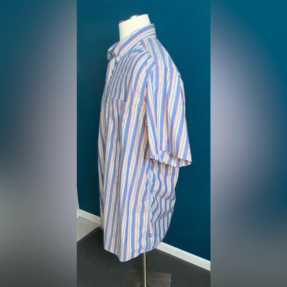 Nautica Short Sleeve Shirt in Vertical Stripe - Picture 3 of 14
